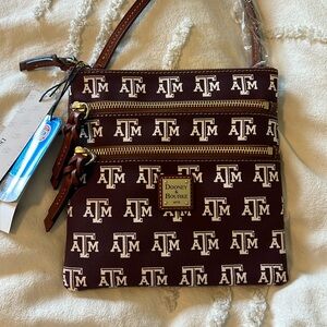 Dooney & Bourke Texas A&M Crossbody bag. Like new, tags attached.